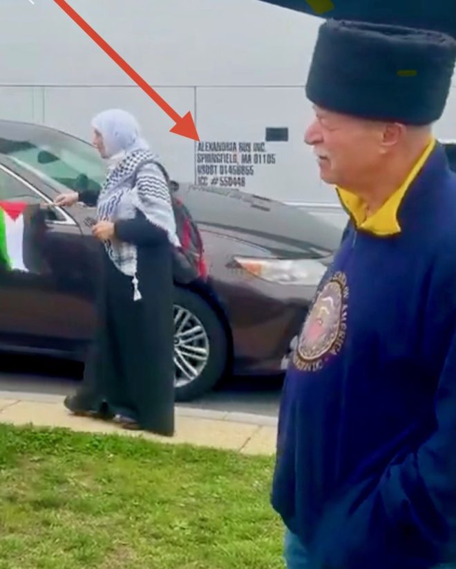 EXCLUSIVE: Bus Linked to Pro-HAMAS Protesters in DC Uncovered!