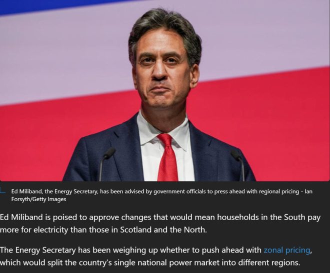Ed Miliband's Shocking Plan: South to Pay More for Electricity!