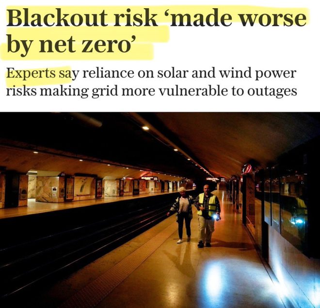 Experts Claim Solar and Wind Power Could Cause More Blackouts!
