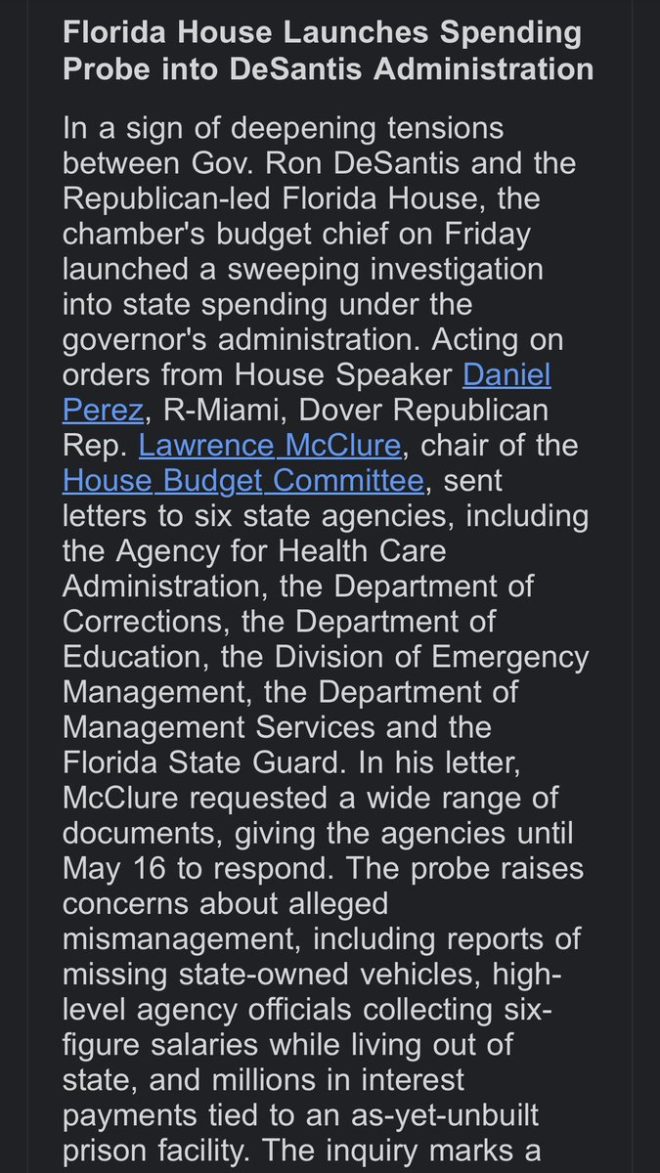 Florida House Investigates DeSantis: Charity or Campaign Slush-Fund?