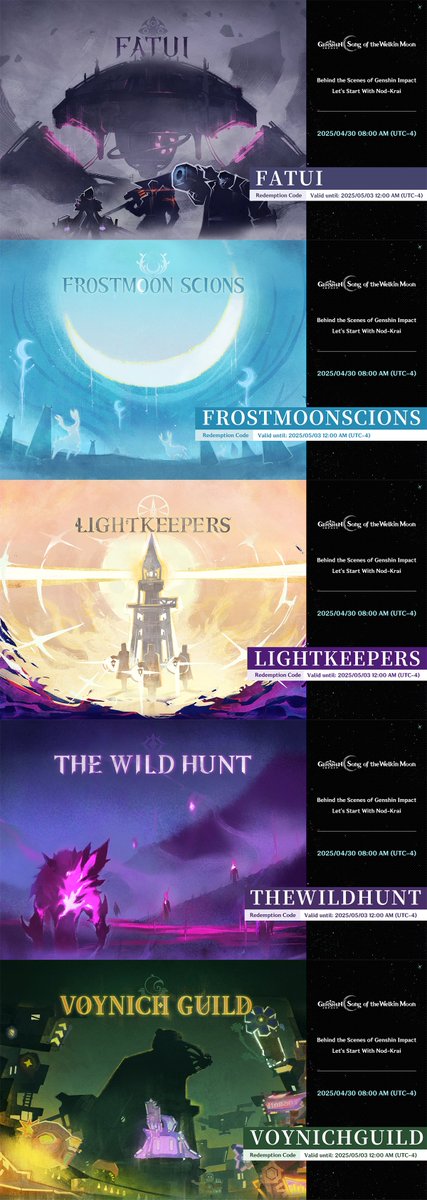 Here are five attention-grabbing and controversial breaking news titles related to the Primogem Redemption Codes:
1. Shocking Primogem Codes Exposed: FATUI's Dark Secrets Unveiled!
2. Controversy Erupts Over FROSTMOONSCIONS Code: Players Outraged!
3. LIGHTKEEPERS Code Sparks Heated Debate: Is It Pay-to-Win?
4. THEWILDHUNT Code Leaked: Community Divided on Ethics!
5. VOYNICHGUILD Code Controversy: A Betrayal of Trust?