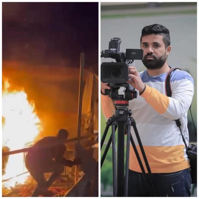 Journalist Burns in Heroic Rescue Amid Israeli Strike Chaos!