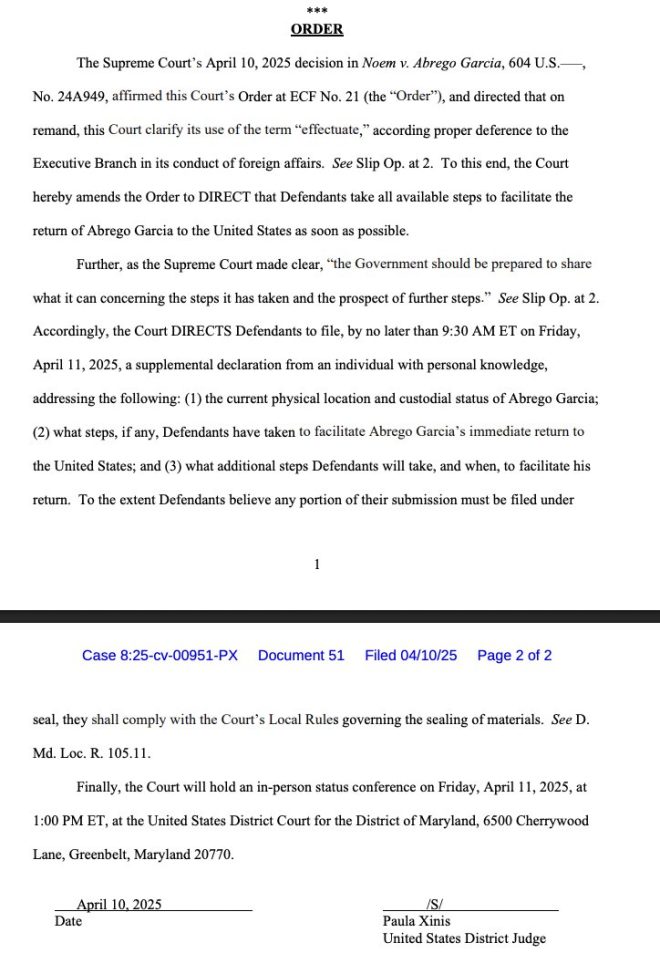Judge Xinis Demands Trump Admin Bring Back Controversial Deportee!