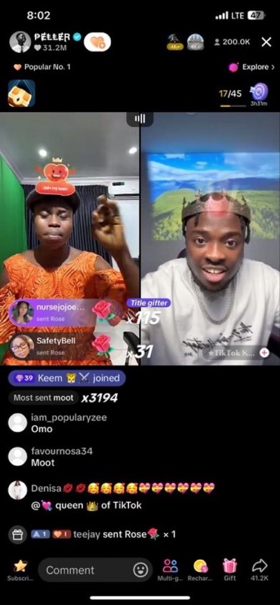 Nigerian TikTok Star Peller's Live Stream Breaks All Records!