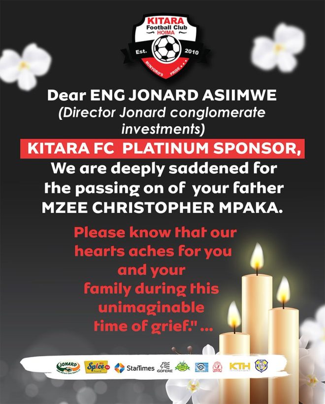SAD NEWS!! đź’” Death of Mzee Christopher Mpaka
Our condolences to @EngJonard and family. Rest in peace. 🙏