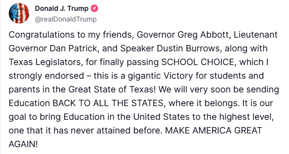 Texas Passes School Choice: A Victory or a Disaster?
