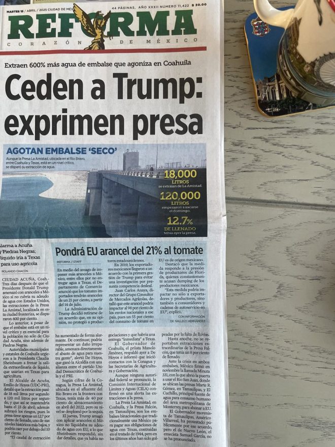 Trump's Tariff Threat: Sheinbaum Sends Water to US, Cities Dry Up!