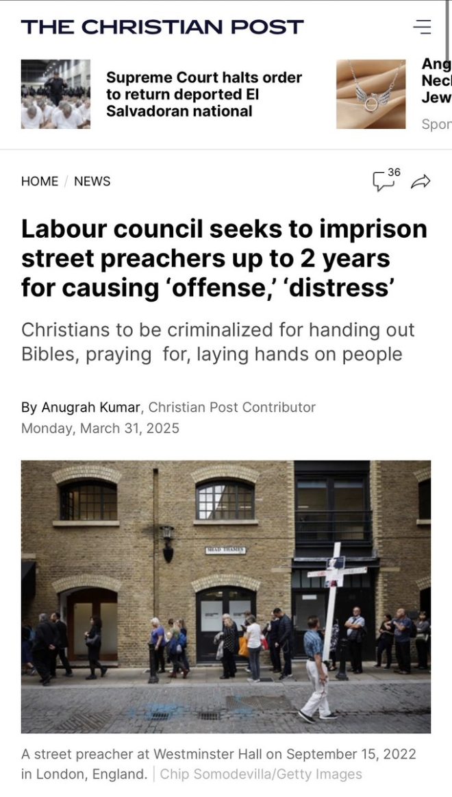 UK's Shocking Move: 2-Year Prison for Street Preachers!