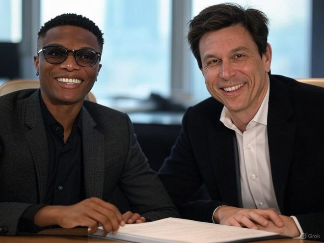 Wizkid Shocks F1: Afrobeat Meets Elite Motorsport with Mercedes!