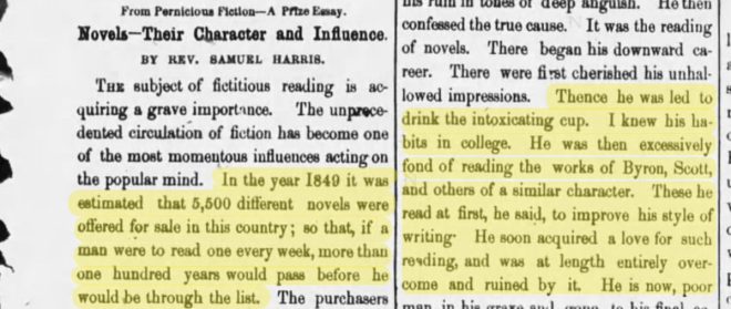 5,500 Novels for Sale: Are We Doomed to Literary Disaster?