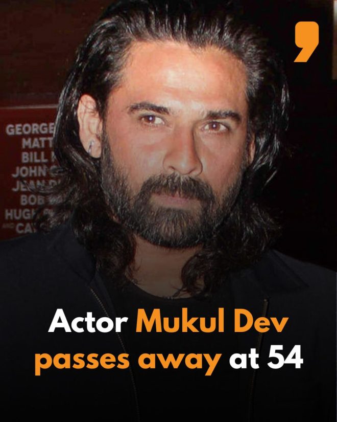 Actor Mukul Dev's Untimely Death at 54 Shocks the Film Industry