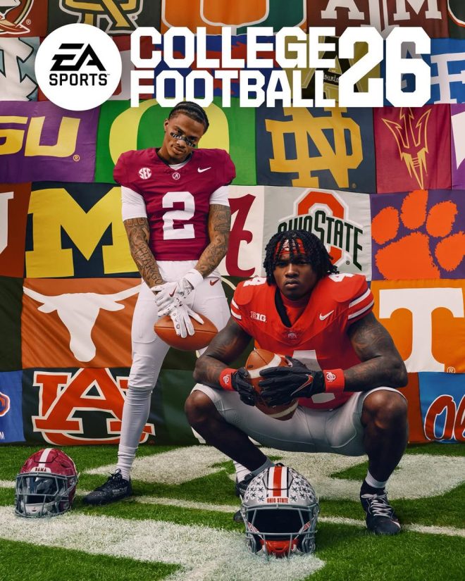 Alabama's Ryan Williams vs. OSU's Jeremiah Smith: NCAA 26 Shocker! — NCAA football cover stars, college football video game 2025, Ryan Williams Jeremiah Smith spotlight