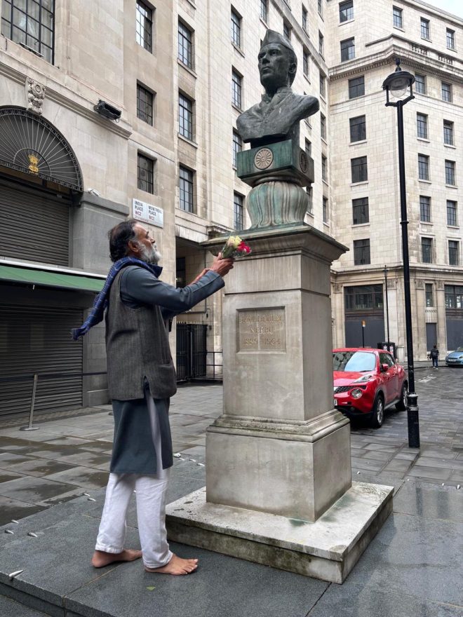 Anti-Capitalist Indian Commie Honors Nehru in London: A Paradox? — anti-capitalist tribute, Indian communism, Chacha Nehru legacy