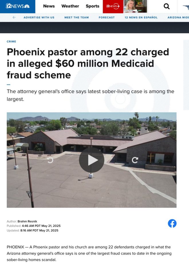 Arizona Church & 20 Charged in Shocking $60M Medicaid Fraud! —  Medicaid fraud investigation Arizona, church fraud scandal 2025, healthcare billing abuse cases