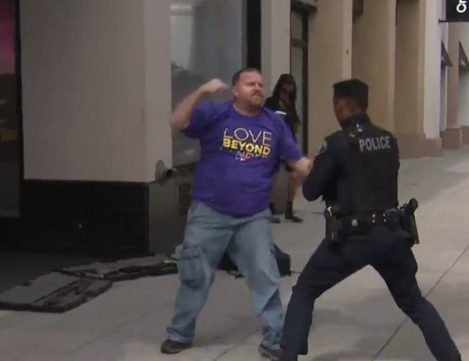 Arrested in LA: "Love Beyond Gender" Man Opens Firearms Briefcases! — "LA arrest firearms incident", "Love Beyond Gender shirt controversy", "man resisted arrest in Los Angeles"