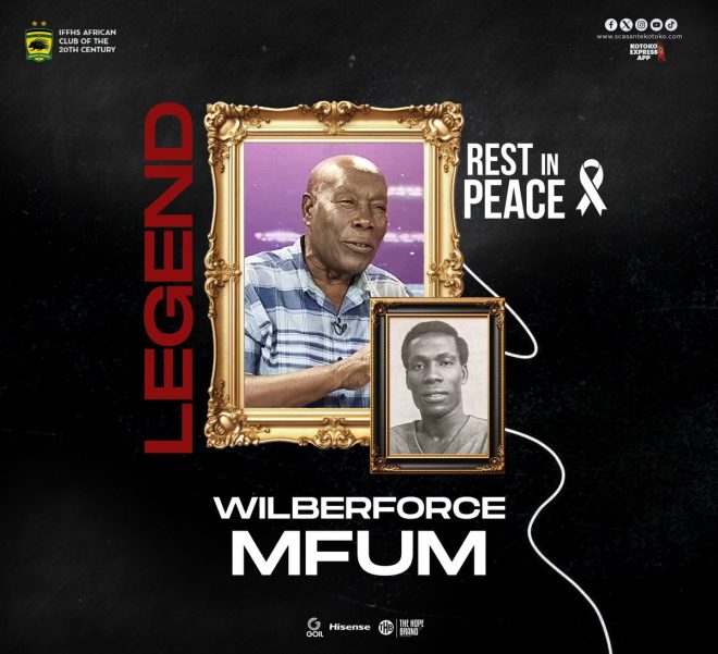 Asante Kotoko SC Mourns the Death of Legend Wilberforce Mfum
