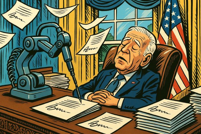 BIDEN CAUGHT NAPPING AS ROBOPEN SCANDAL ROCKS WHITE HOUSE: Laws Passed While President Slept—Is America Governed by Robots? 🤖🇺🇸 #BidenRobopenScandal — Biden autopen scandal, White House autopen controversy, Biden sleepgate scandal