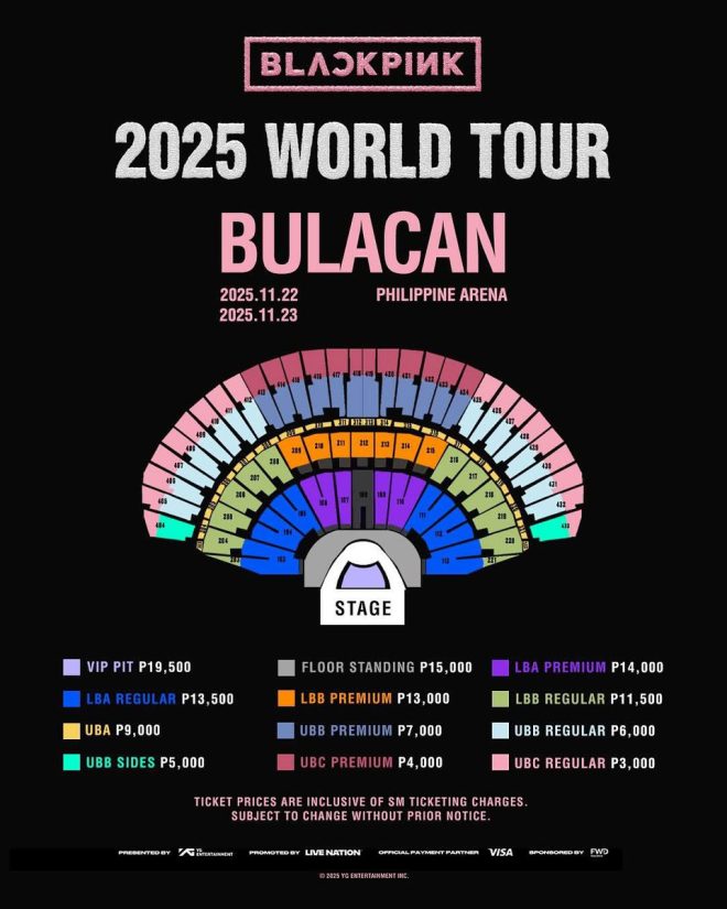 "BLACKPINK's Bulacan Tour: Seat Plan Chaos & Ticket Price Shock!" — seat map BLACKPINK concert Bulacan, BLACKPINK ticket prices Philippines, BLACKPINK WORLD TOUR 2025 presale details
