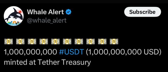 🚨 BREAKING 🚨 $1 BILLION USDT MINTED: Whales Dive Deep, Controversy Erupts!