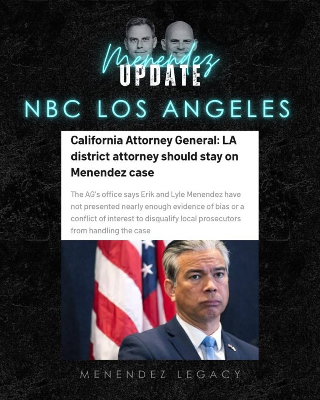 BREAKING: Bonta Opposes Menendez Brothers' Resentencing Move!