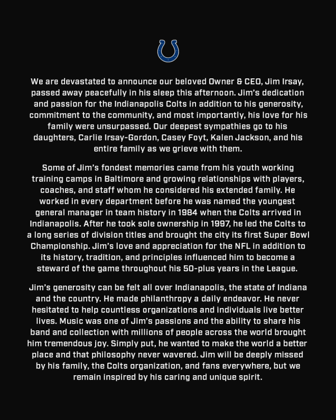BREAKING: Colts Owner Jim Irsay Found Dead - What Happened? — Jim Irsay obituary, Indianapolis Colts news 2025, NFL team ownership updates