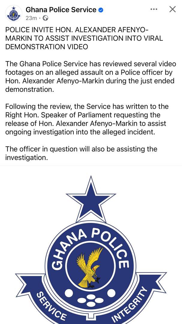 BREAKING NEWS ‼️‼️ Afenyo-Markin's Viral Assault on Police Shocks Ghana!