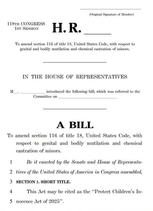BREAKING: Rep. MTG's Bill Targets Child Gender Treatments—Outrage! — Protecting Children's Rights, Child Safety Legislation, End Child Mutilation Practices