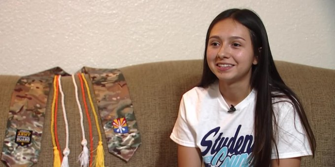 BREAKING: Student Denied Graduation Stole for Military Service! — Mesa High School graduation controversy, military stole graduation policy, Arizona National Guard student's graduation story