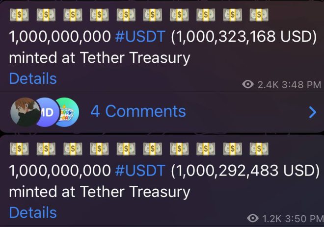 🚨 BREAKING: Tether Mints $1 Billion More USDT! Why Now? —  cryptocurrency news, Tether updates, USDT minting news
