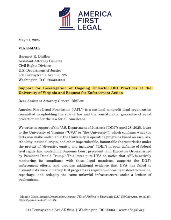 🚨BREAKING: UVA's DEI Practices Under Fire—Is It Legal? — "University of Virginia compliance issues, DEI policies scrutiny 2025, federal law discrimination investigation"
