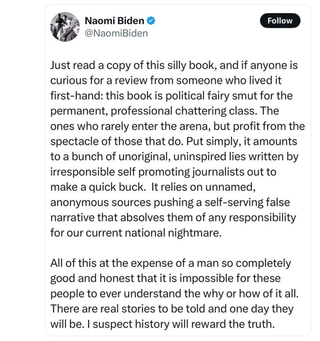 Biden's Granddaughter Slams Tapper's Book as 'Political Fairy Smut' — political satire backlash, Biden family controversies, media criticism 2025