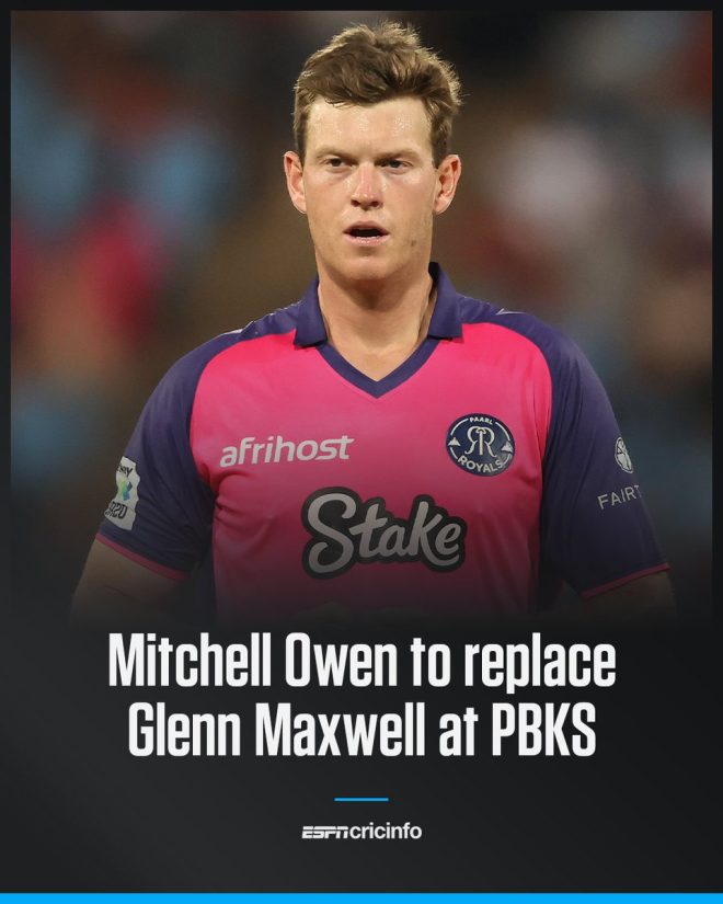 Breaking: Mitchell Owen Shocks Cricket World as Maxwell's Replacement!