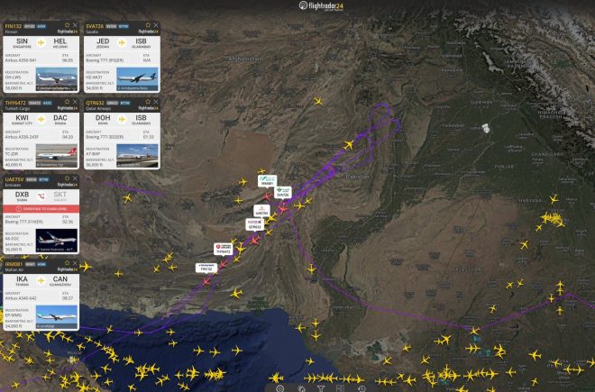Breaking: Pakistani Airspace Diverts Amidst India Missile Attacks!