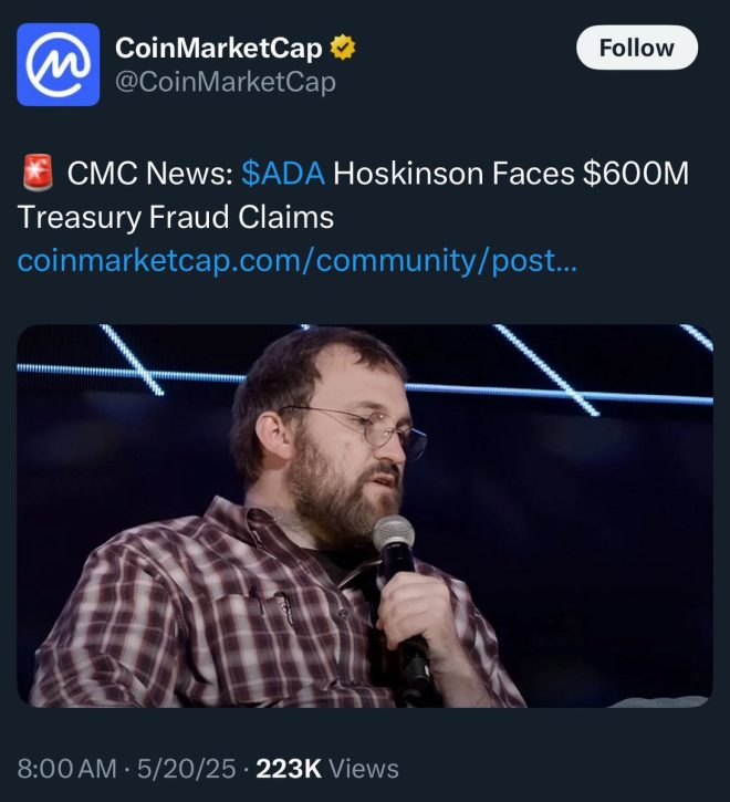 Cardano's Charles Hoskinson Attacked by Shocking $600M Theft Claims! — Cardano news, Charles Hoskinson controversy, ADA theft allegations