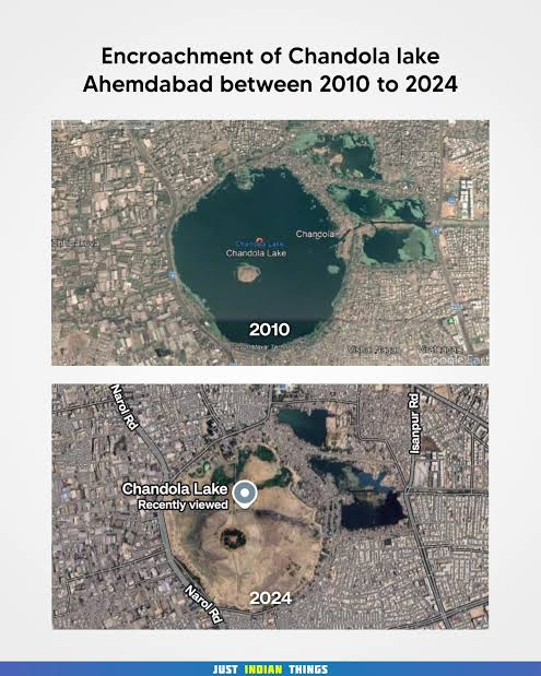 Chandola Lake Demolition: Civic Cleanup or Anti-Terror Operation? — Chandola Lake demolition, anti-national encroachment cleanup, preventive counter-terrorism measures