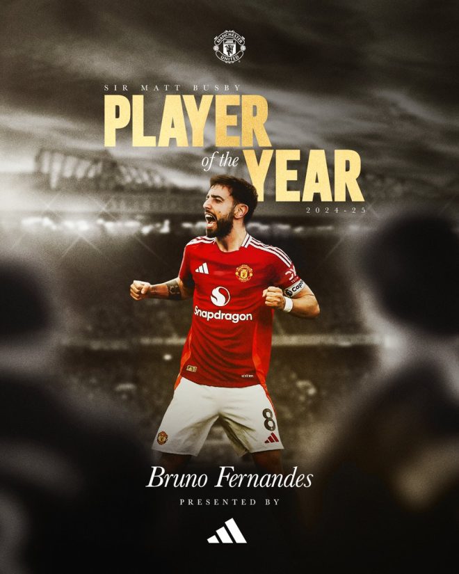 Controversial: Man United fans outraged by @B_Fernandes8 winning Sir Matt Busby award! #MUFC #adidasFootball