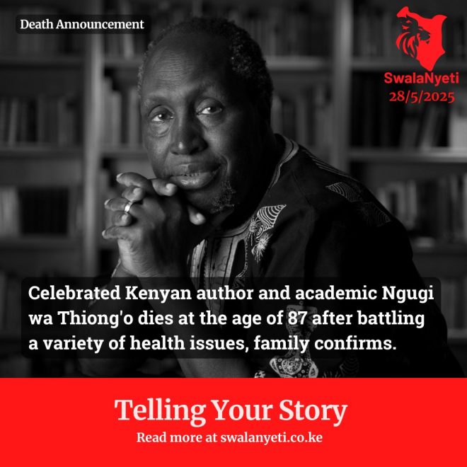 Death of Celebrated Kenyan Author Ngugi wa Thiong'o at 87
