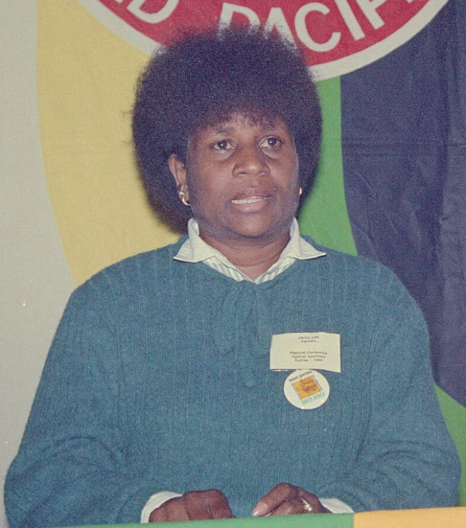 "Death of Motarilavoa Hilda Lini: A Trailblazer for Vanuatu Women" 

asiapacificreport rnzpacific vanuatu hildalini Nfip pacificwomen nuclearfreepacific nuclearfreefuture femlinkpacific PeaceMovementA