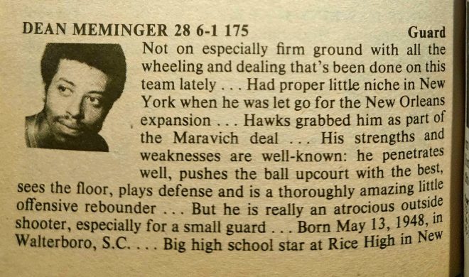 Death of NBA Veteran Dean Meminger, Marquette G and Champion