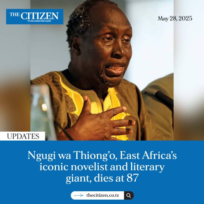 Death of Renowned Kenyan Author Ngugi wa Thiong’o at 87