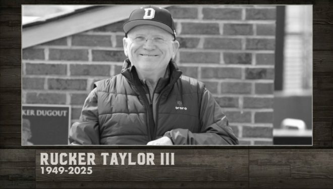 Death of Rucker Taylor III Mourned by Davidson Baseball Family