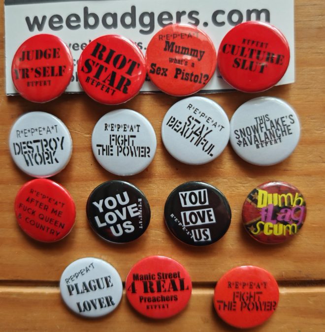 Death of a Fanzine: New Manics-Inspired Badges for Sale