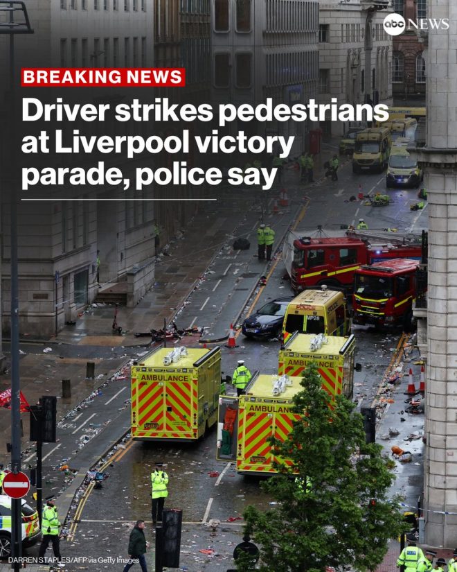 Driver Hits Crowd During Liverpool Title Parade: What Happened? — Liverpool parade incident, pedestrians struck Liverpool 2025, Liverpool Football Club celebration accident