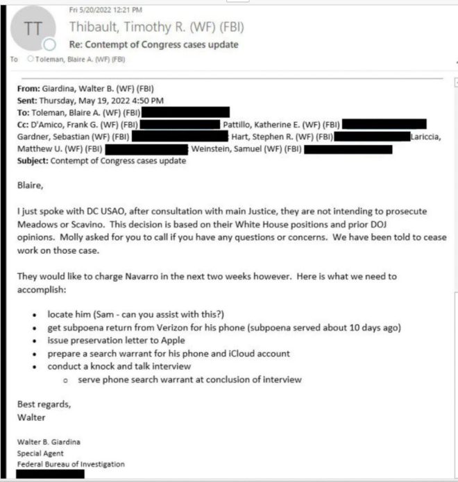 Emails Expose DOJ, FBI Collusion to Indict Peter Navarro!