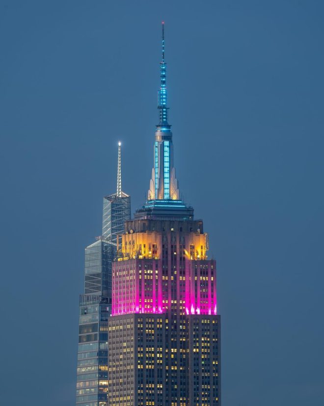 Empire State Building Ignites Controversy with Jin's "ECHO" Lights! — Empire State Building Colorful Lights, Jin ECHO Album Release Celebration, New York City Iconic Landmarks 2025