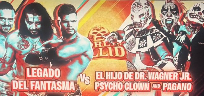 Epic Showdown: Legado del Fantasma vs. Iconic Mexican Trio! — Lucha Libre Showdown, Worlds Collide 2025, Psycho Clown Match Highlights