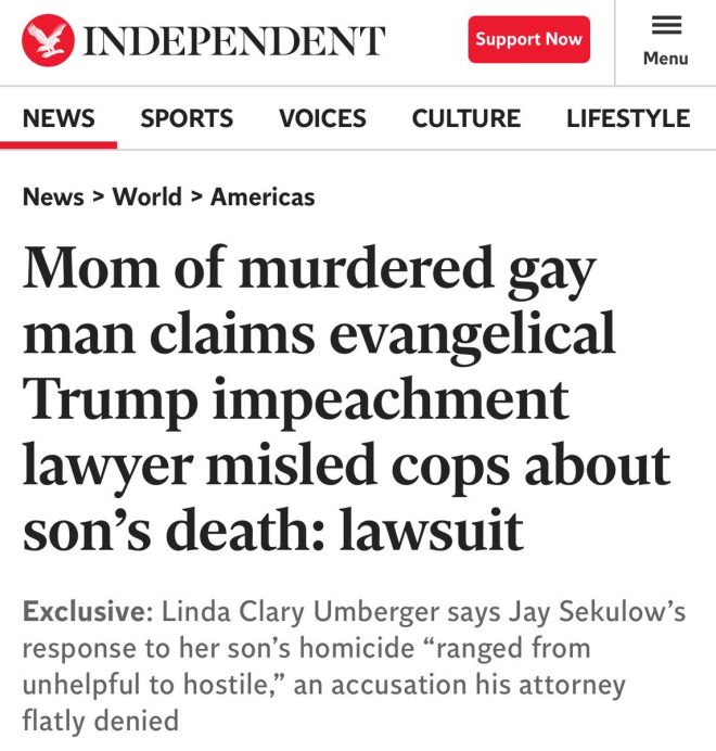 Evangelical Lawyer Jay Sekulow Linked to Shocking Murder Cover-Up! — Evangelical lawyer scandal, Trump impeachment defense attorney, NYC gang violence cover-up