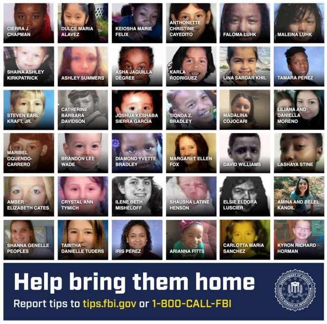 FBI Seeks Your Help: Can You Find Missing Children Today? — FBI missing children assistance, help locate lost kids, report missing persons 2025