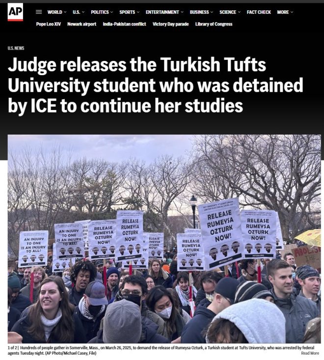 Federal Judge Shocks Nation: Turkish Student Released from Detention!