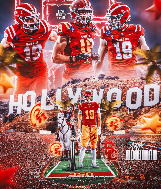 Five-Star TE Mark Bowman Shocks Nation, Chooses USC Over Giants! — Five-Star Tight End Commitment, USC Trojans Recruiting News, Top 2026 Football Prospects